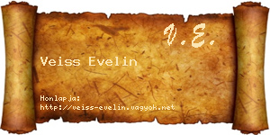Veiss Evelin névjegykártya